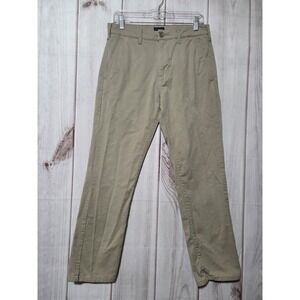 Levis Pants Mens 30x28 Beige Straight Leg Stretch Chino Casual Flat Front